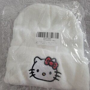 Children's NWT Hello Kitty Beanie Cap White